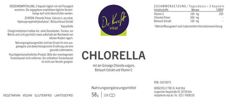 Chlorella (120 Kapseln) - Dr. Kraft Vital Shop