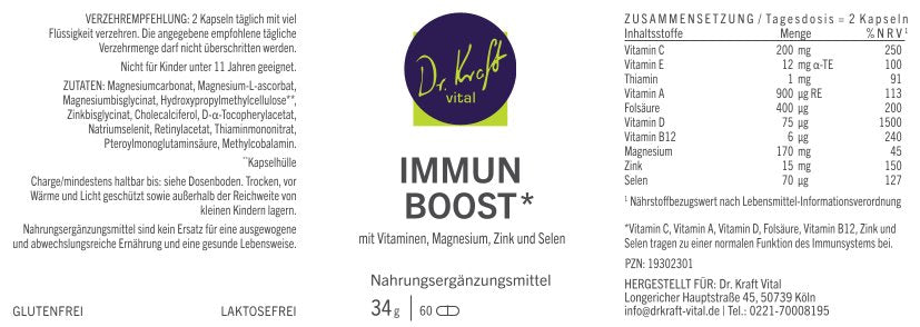 Immun Boost (60 Kapseln) - Dr. Kraft Vital Shop