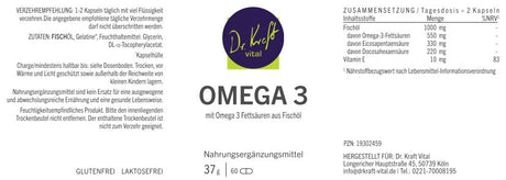 Omega 3 (60 Kapseln) - Dr. Kraft Vital Shop